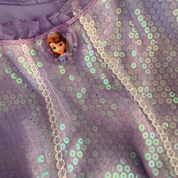 Disney Store Purple Sofia the First Princess Dress Halloween Costume/Up Like New - Picture 4 of 5